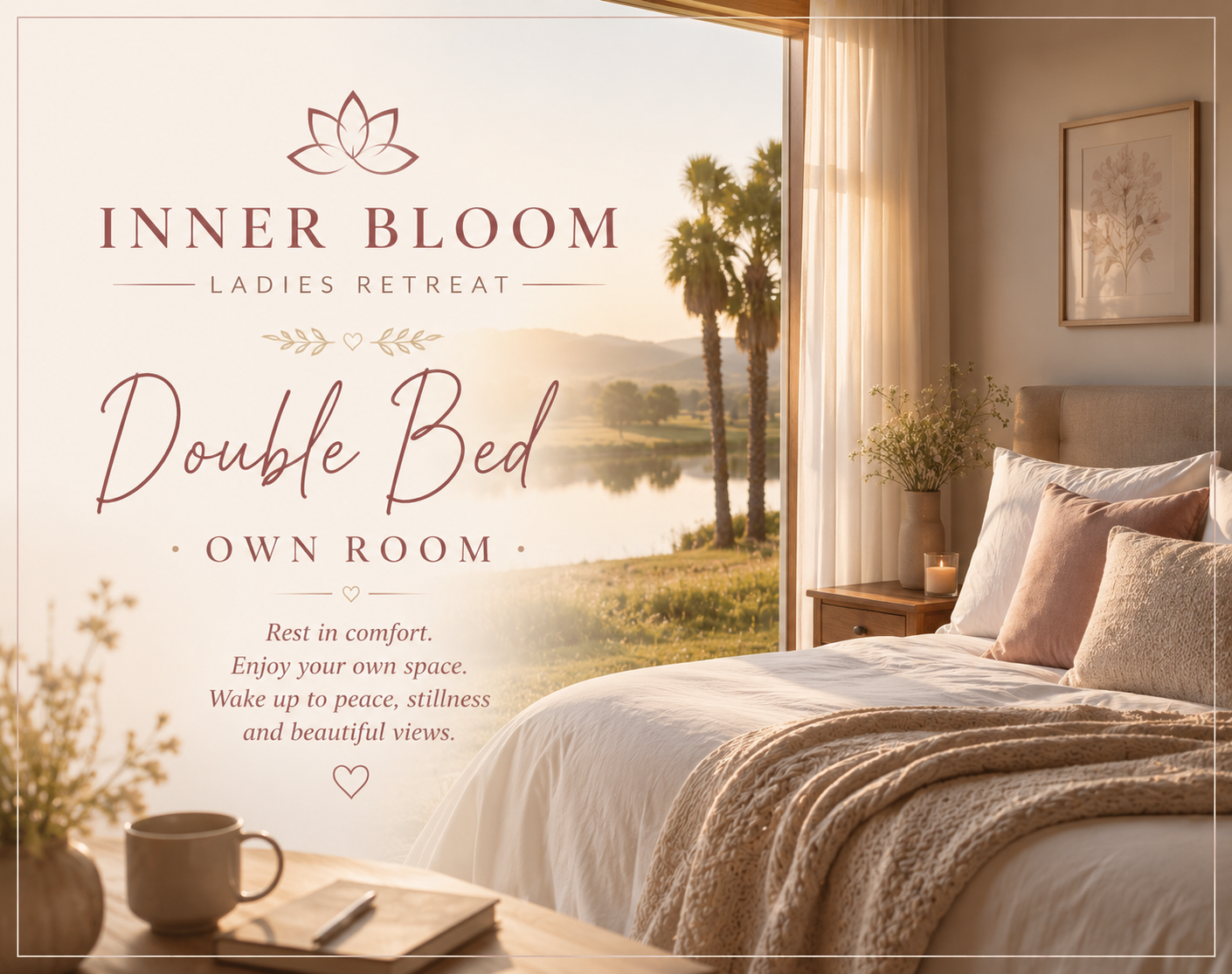 Inner Bloom Ladies Retreat Weekend - Double Bed Option