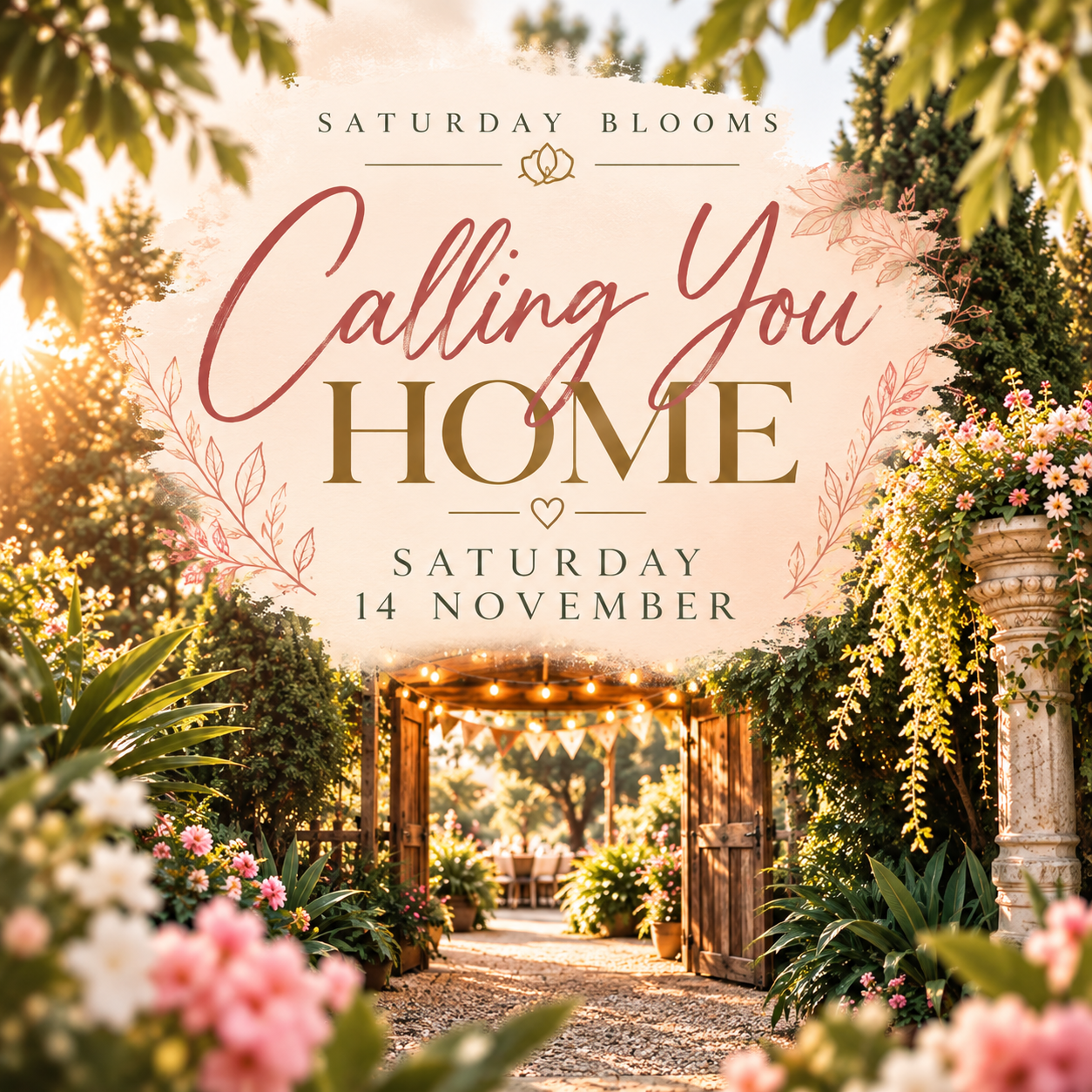 Saturday Blooms - Calling You Home